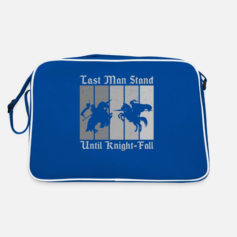 Last Man Stand Until Knight Fall Funny Jousting Retro Bag