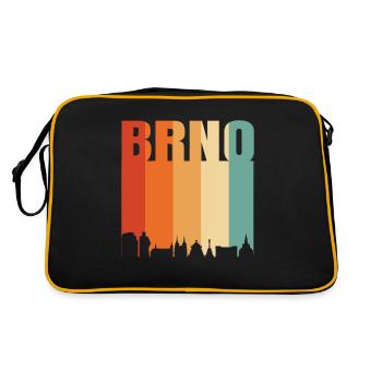 Die Schönheit von Brno Brünn - Retro Tasche - Schwarz/Gold - Hinten
