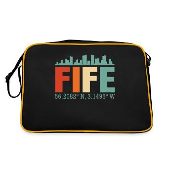 Fife UK England - Retro Bag - black/gold - Back