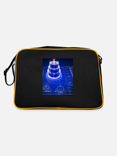Cake Blueprint Chef pâtissier Cake Baking - Sac Retro - noir/or - Dos