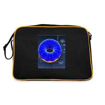 Donut Blueprint Chef Pâtissier Gâteau Cuisson - Sac Retro - noir/or - Dos