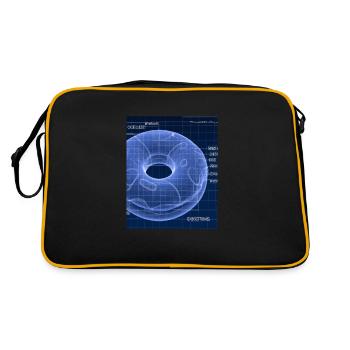 Donut Blueprint Chef Pâtissier Gâteau Cuisson - Sac Retro - noir/or - Dos