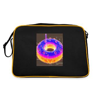 Donut Blueprint Chef Pâtissier Gâteau Cuisson - Sac Retro - noir/or - Dos