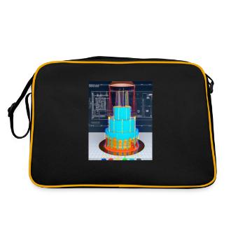 Drip Cake Blueprint Chef Pâtissier Gâteau Cuisson - Sac Retro - noir/or - Dos