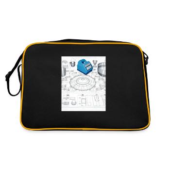 Baking Accessories Pies Blueprint Pastry Chef Cake - Retro Bag - black/gold - Back