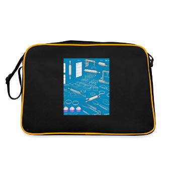Baking Accessories Pies Blueprint Pastry Chef Cake - Retro Bag - black/gold - Back
