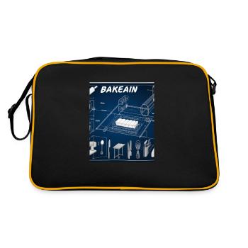 Baking Accessories Pies Blueprint Pastry Chef Cake - Retro Bag - black/gold - Back