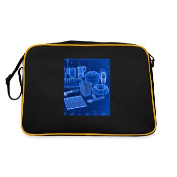 Baking Accessories Pies Blueprint Pastry Chef Cake - Retro Bag - black/gold - Back