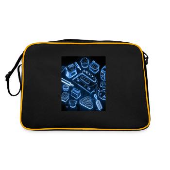 Baking Accessories Pies Blueprint Pastry Chef Cake - Retro Bag - black/gold - Back