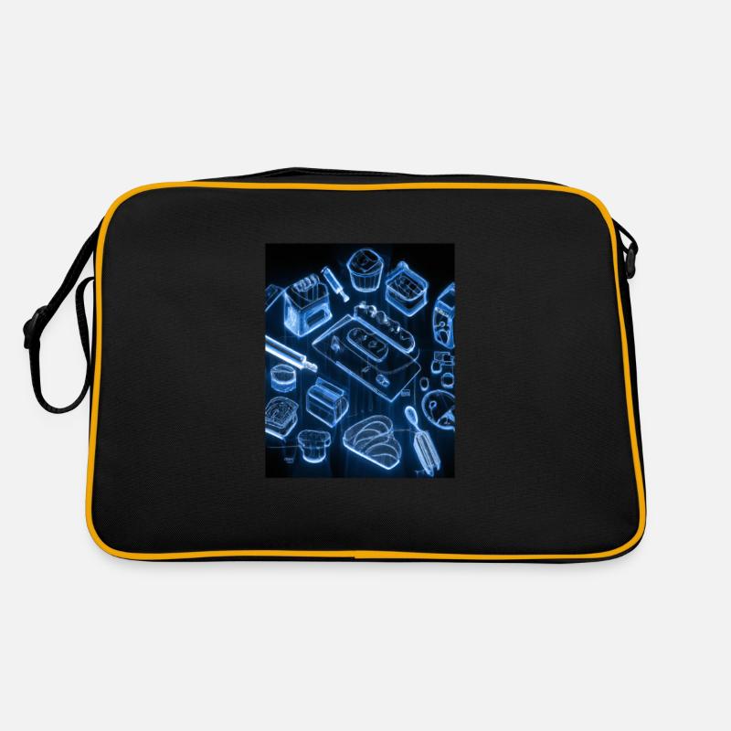 Backzubehör Torten Blaupause Konditor Kuchen Retro Tasche