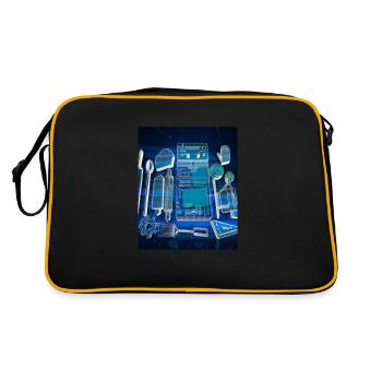 Baking Accessories Pies Blueprint Pastry Chef Cake - Retro Bag - black/gold - Back