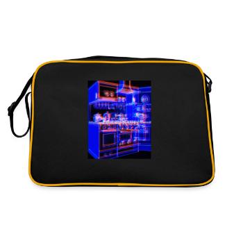 Cuisine Rétro Vintage Blueprint Cook Cooking Cook - Sac Retro - noir/or - Dos