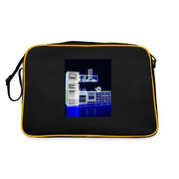 Cuisine Rétro Vintage Blueprint Cook Cooking Cook - Sac Retro - noir/or - Dos