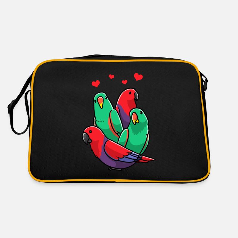 Edelpapagei Papagei Vogel Retro Tasche