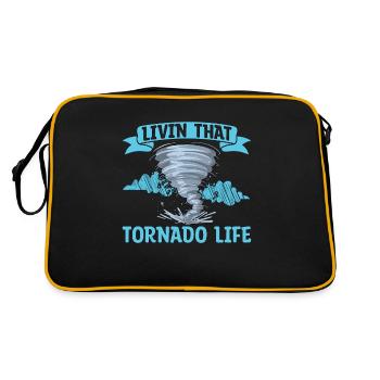Tornadoes Living That Tornado Life Storm Hunter - Retro Bag - black/gold - Back