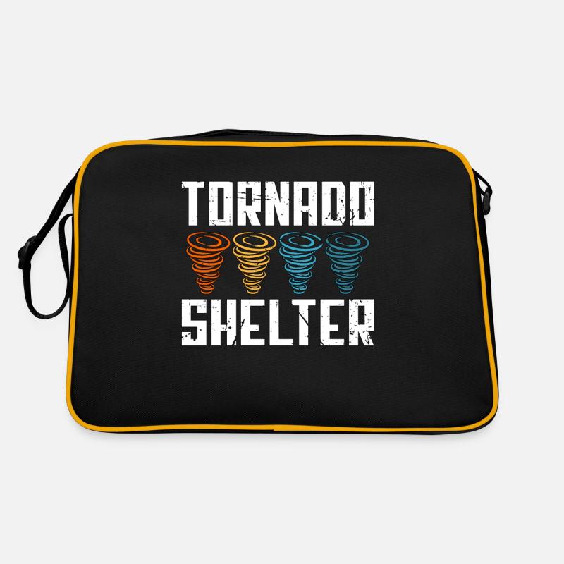 Tornadoes Tornado Shelter Hurricane Tornado Chaser Retro Tasche