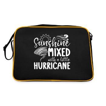Tornadoes Sunshine Mixed With Loves Tornado Watch - Retro Bag - black/gold - Back