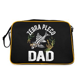 Zebrawels Papa Hypancistrus Fisch Fischhalter - Retro Tasche - Schwarz/Gold - Hinten