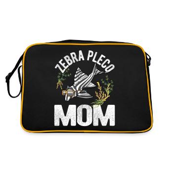 Zebrawels Mama Hypancistrus Fisch Fischhalter - Retro Tasche - Schwarz/Gold - Hinten