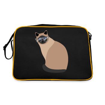 Bodybuilder Power Sport Squats Squats Gift - Retro Bag - black/gold - Back
