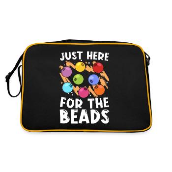 Beading Just Here For The Beadwork Jewelry Beader - Retro Bag - black/gold - Back