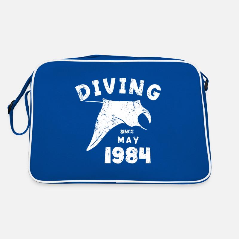 Taucher Geburtstag - Diving since May 1984 Retro Tasche