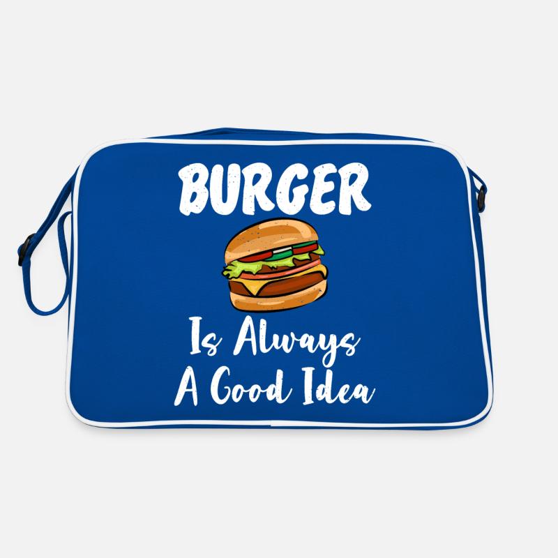 Burger Lover Geschenk Retro Tasche