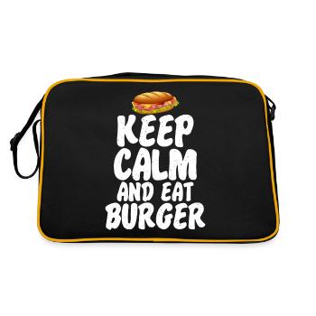 Burger Lover Cadeau - Sac Retro - noir/or - Dos