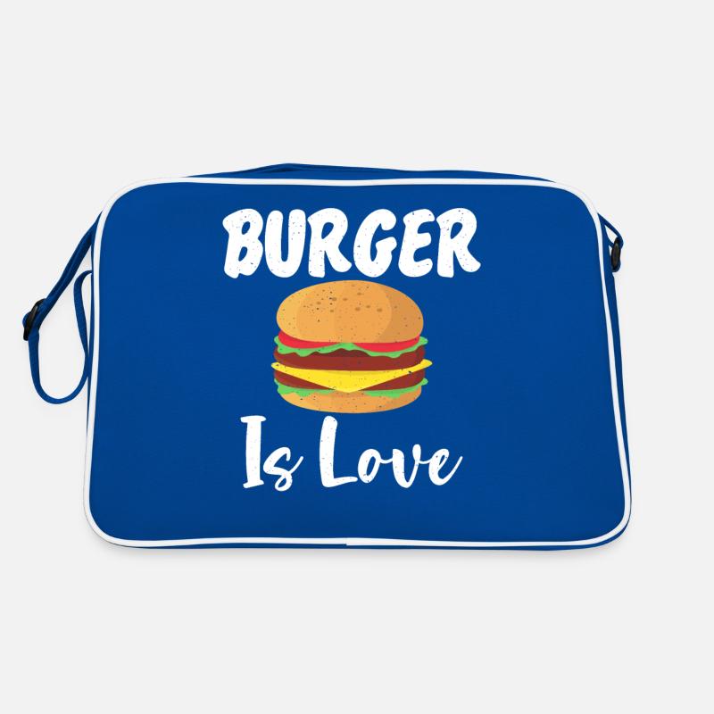 Burger Lover Geschenk Retro Tasche