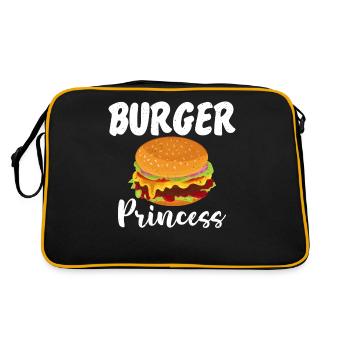 Burger Lover Cadeau - Sac Retro - noir/or - Dos