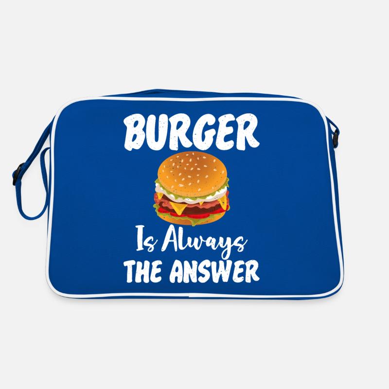 Burger Lover Geschenk Retro Tasche