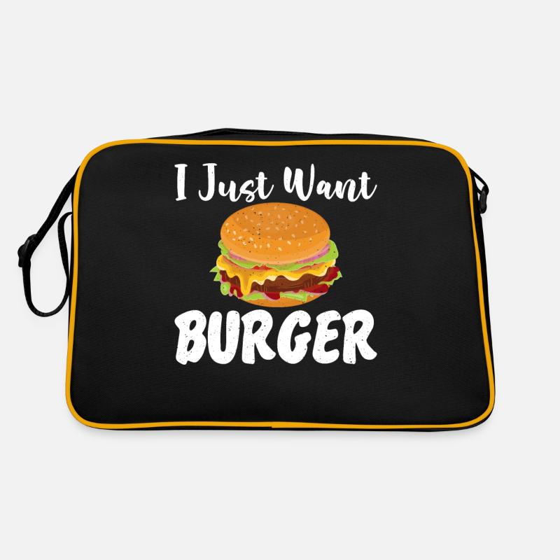 Burger Lover Gift Retro Bag