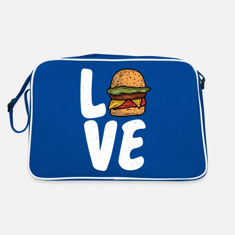 Burger Lover Geschenk Retro Tasche
