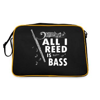 Woodwind instrument Music Bassoonist - Retro Bag - black/gold - Back