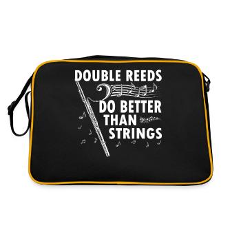 Woodwind instrument Music Bassoonist - Retro Bag - black/gold - Back