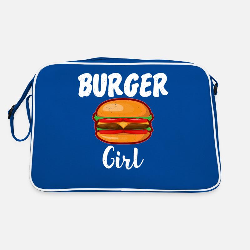 Burger Lover Geschenk Retro Tasche