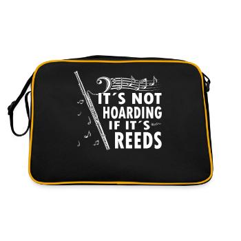 Woodwind instrument Music Bassoonist - Retro Bag - black/gold - Back