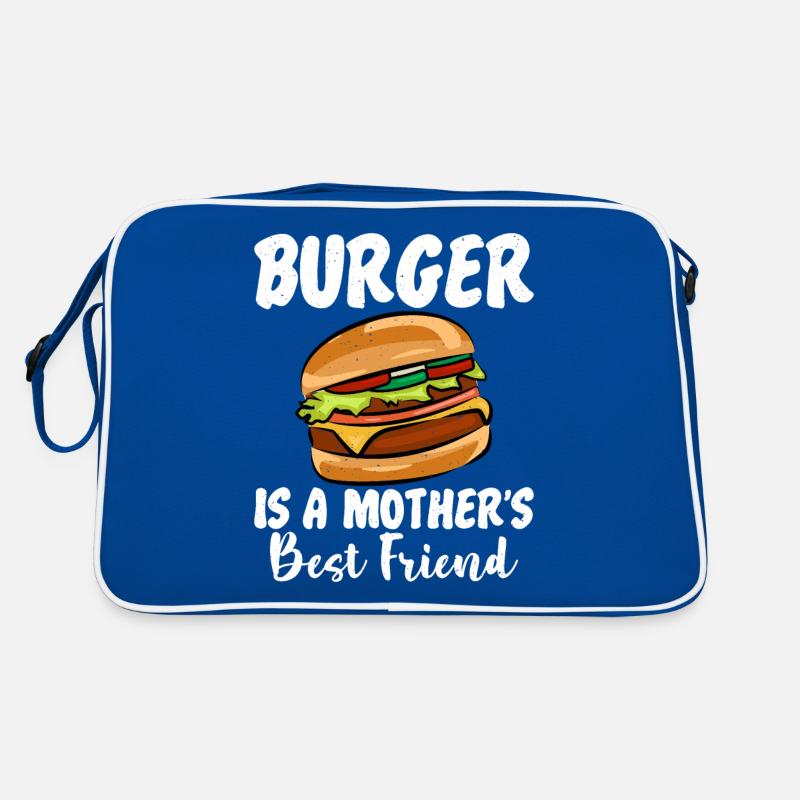 Burger Lover Geschenk Retro Tasche