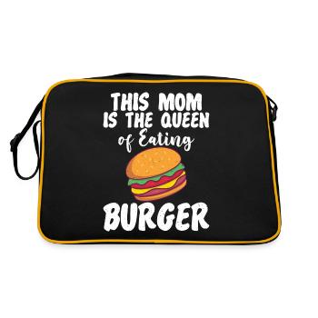 Burger Lover Cadeau - Sac Retro - noir/or - Dos
