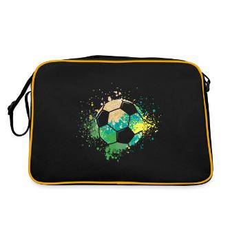Splash Art Soccer - Sac Retro - noir/or - Dos
