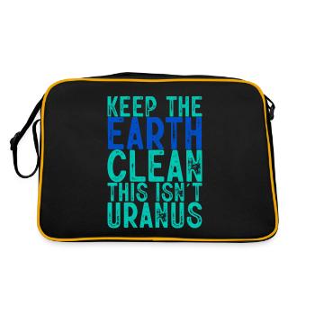 Gardez la Terre propre, ce n’est pas Uranus 2 - Sac Retro - noir/or - Dos