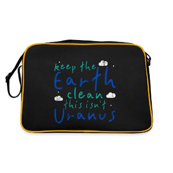 Gardez la terre propre, ce n’est pas Uranus 3 - Sac Retro - noir/or - Dos