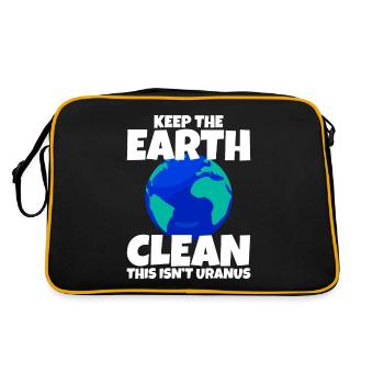 Gardez la terre propre, ce n’est pas Uranus 4 - Sac Retro - noir/or - Dos