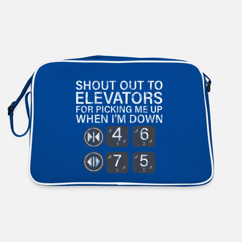 To Elevators For Picking Me Up When I'm Down 3 Retro Tasche