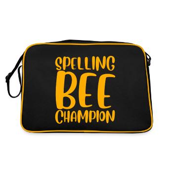 Spelling Bee Champ - Retro Bag - black/gold - Back