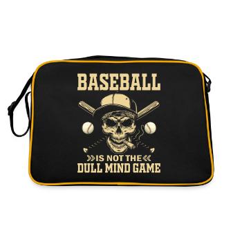 Le baseball n’est pas un jeu d’ ennuyeux - - Sac Retro - noir/or - Dos