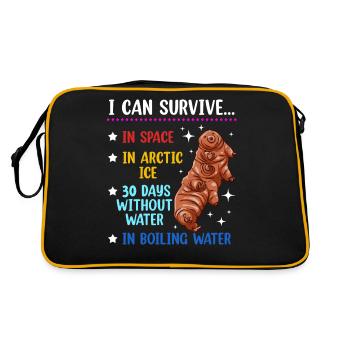 Je peux être dans l’espace dans Arctic Ice Water Bear - Sac Retro - noir/or - Dos