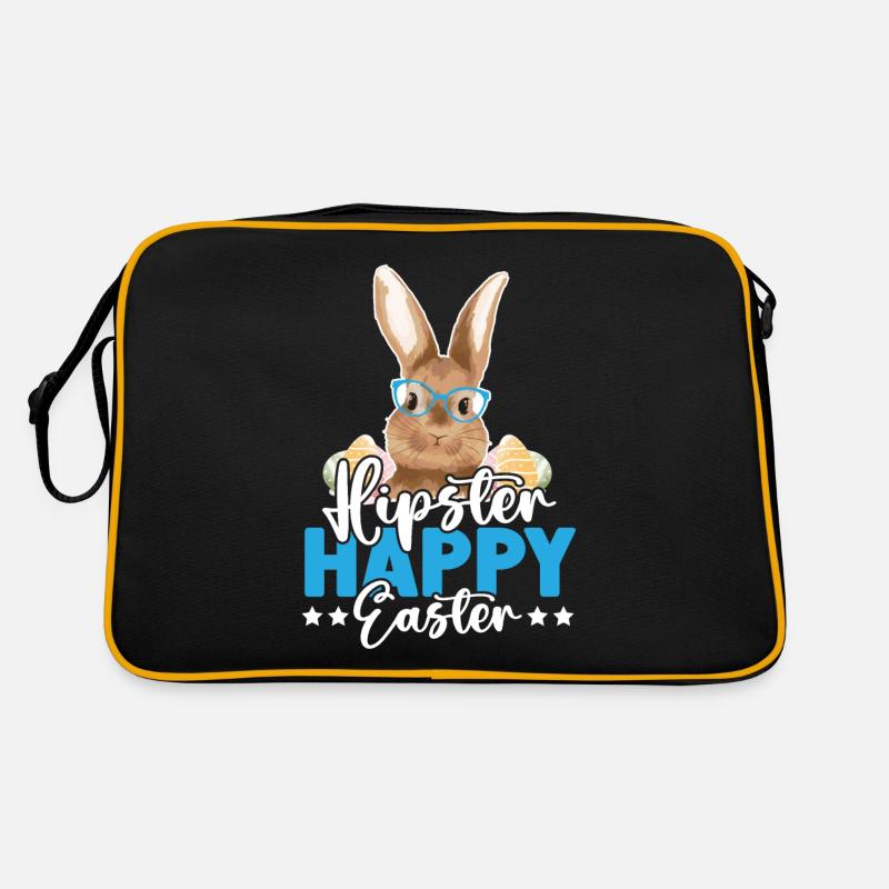 Hipster Joyeuses Pâques Sac Retro