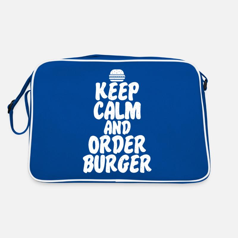 Burger Lover Geschenk Retro Tasche