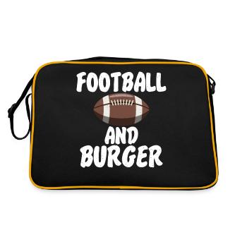 Burger Lover Cadeau - Sac Retro - noir/or - Dos